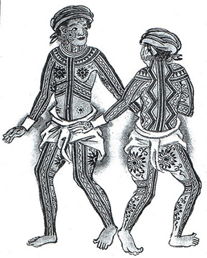 Depiction of the Visayan Pintado; from Boxer Codex;