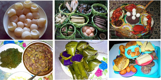 Tausug cuisines typically served during feasts. Photos courtesy of Maya Samain. 